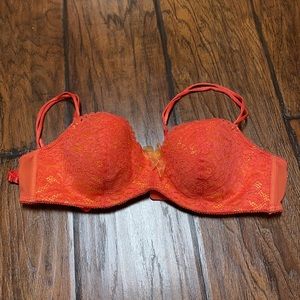 Cute Orange Lace Bra